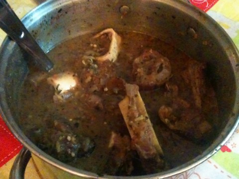 Jarret de boeuf à la provencale, ou o osso buco francês